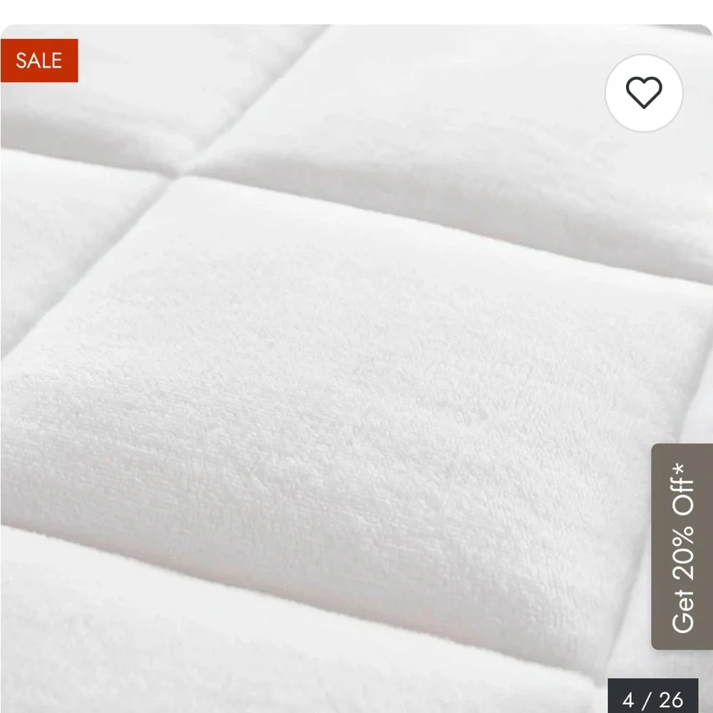 Madison Park White Mattress Cover